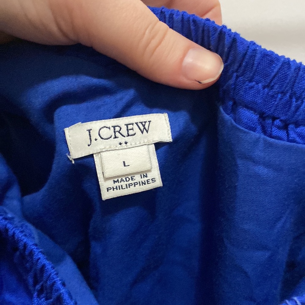 J. Crew Ruffle One-Shoulder Linen Dress - Picture 4 of 5